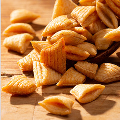 Classic Office Leisure Puffed Children's Snack Bag Packaging Independent Small Packaging Horn Crackers Geometric Sharp-Angled Crisps