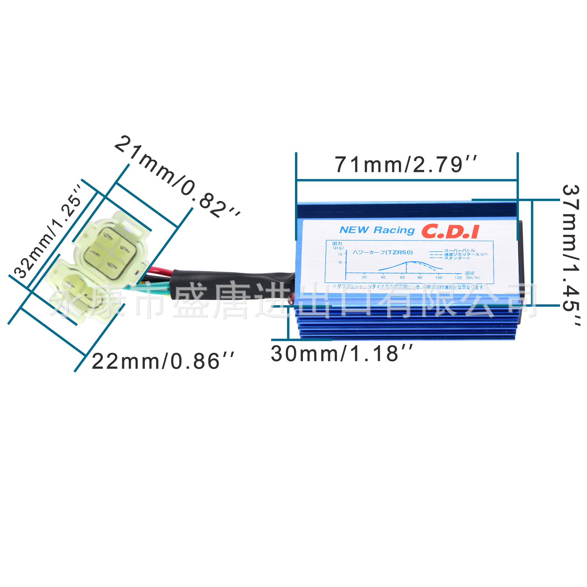 GOOFIT 6-Pin AC Ignition Racing CDI for GY6 50cc 150cc 250cc ATV Scooter