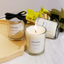 香薰蜡烛精油厂家批发厕所家用持久淡香大豆蜡植物香氛礼物伴手礼