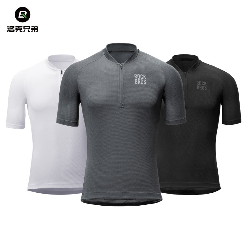 Rock Brothers Cycling Suit Short Sleeve Shorts Men's Breathable Road Mountain Bike Sports Top Summer