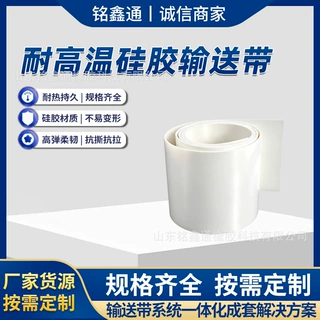 食品加工耐高温硅胶输送带防粘耐热传送带烘烤流水线配套输送带