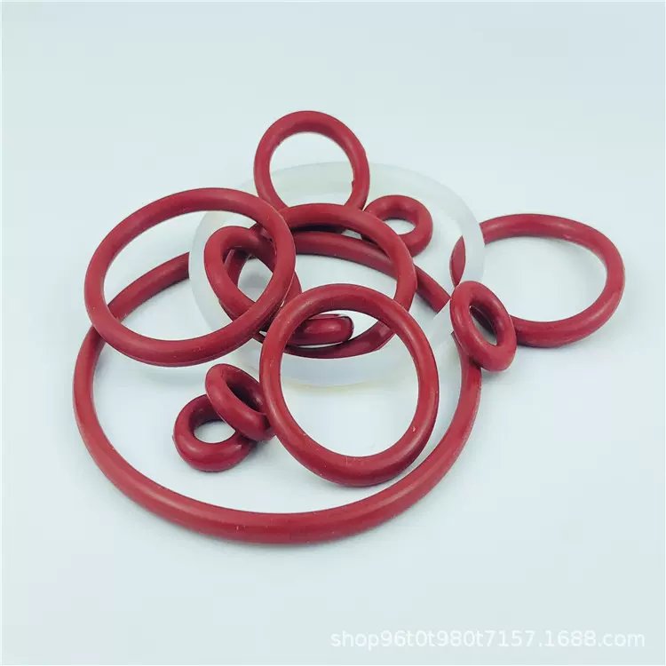 东莞氟胶防水O型圈 红色硅胶O型防尘密封圈 NBR丁腈橡胶圈