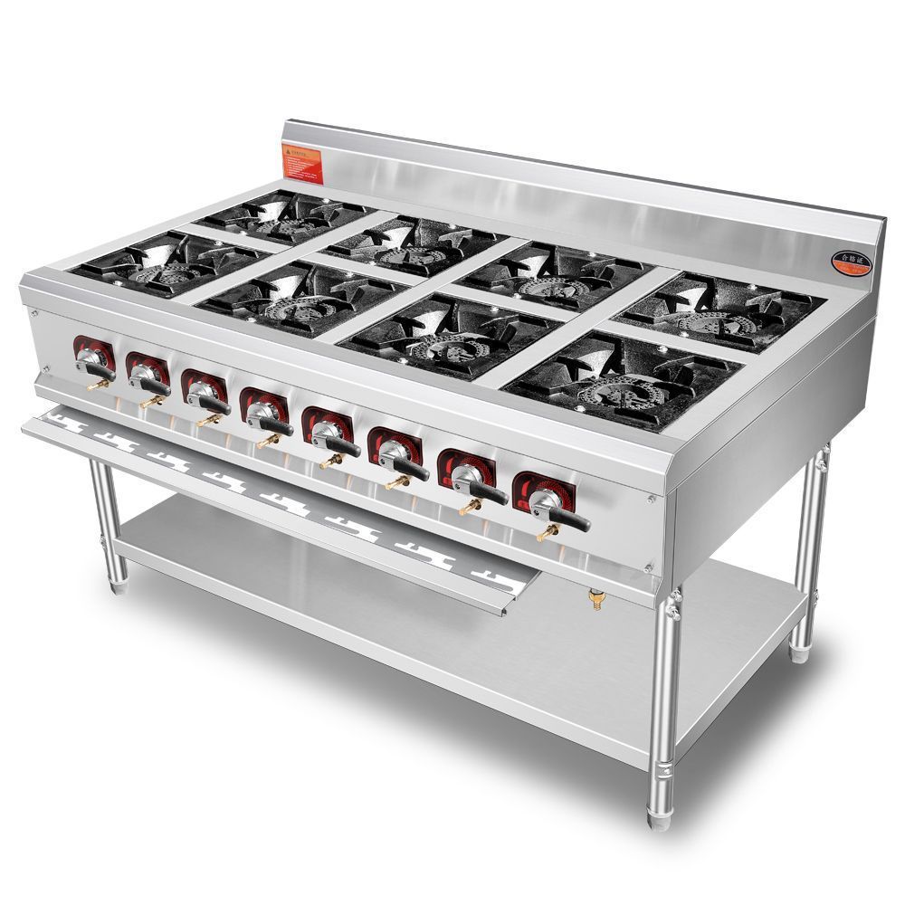 猛火煤气煲仔炉灶熄火保护468多头多功能砂锅麻辣烫炉灶商用节能