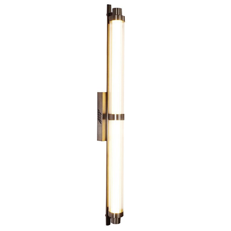lámpara de pared corredor fondo cabecera de la cama villa minimalista luz diseñador de sala de estar lámpara de pared larga moderna posmoderna fondo pared larga