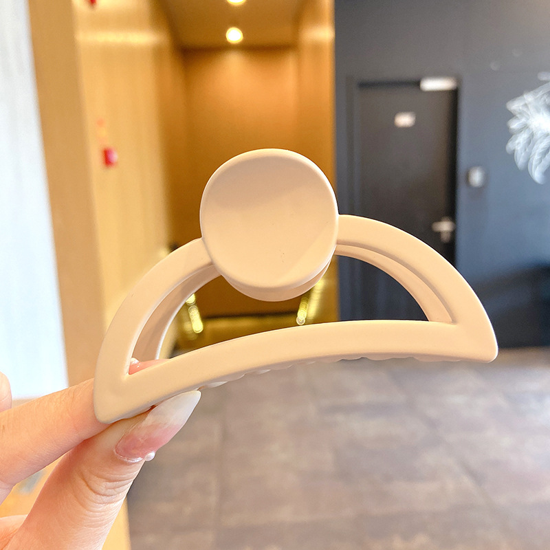 Pinza de agarre simple y versátil de temperamento, clip de tiburón grande, horquilla, pinza para el cabello de alta calidad para mujer, clip para el cabello en la parte posterior de la cabeza, accesorios para el cabello al por mayor