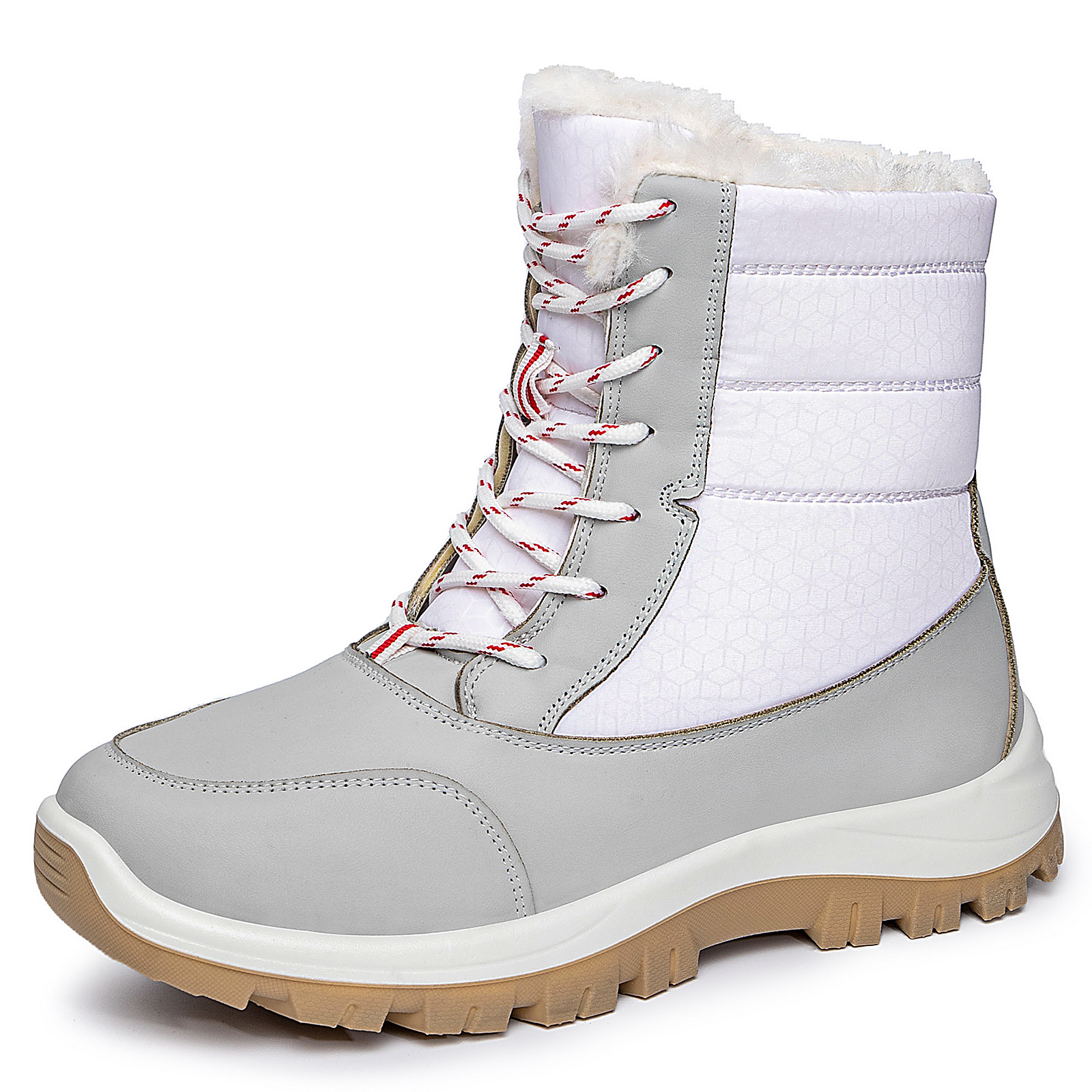 Botas de algodón, botas de poliuretano, botas de mujer, botas de algodón calientes, botas de nieve cómodas, botas