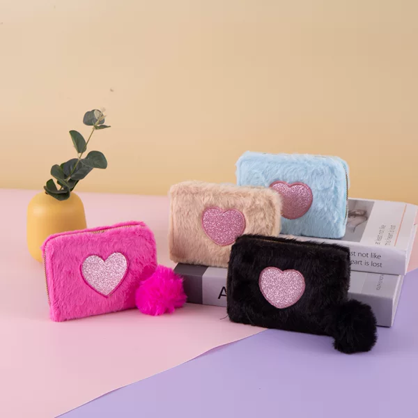 New Style Backpack with a Girly Touch, Furry Coin Purse, Customizable Storage Bag, Multifunctional and Practical for Daily Use
