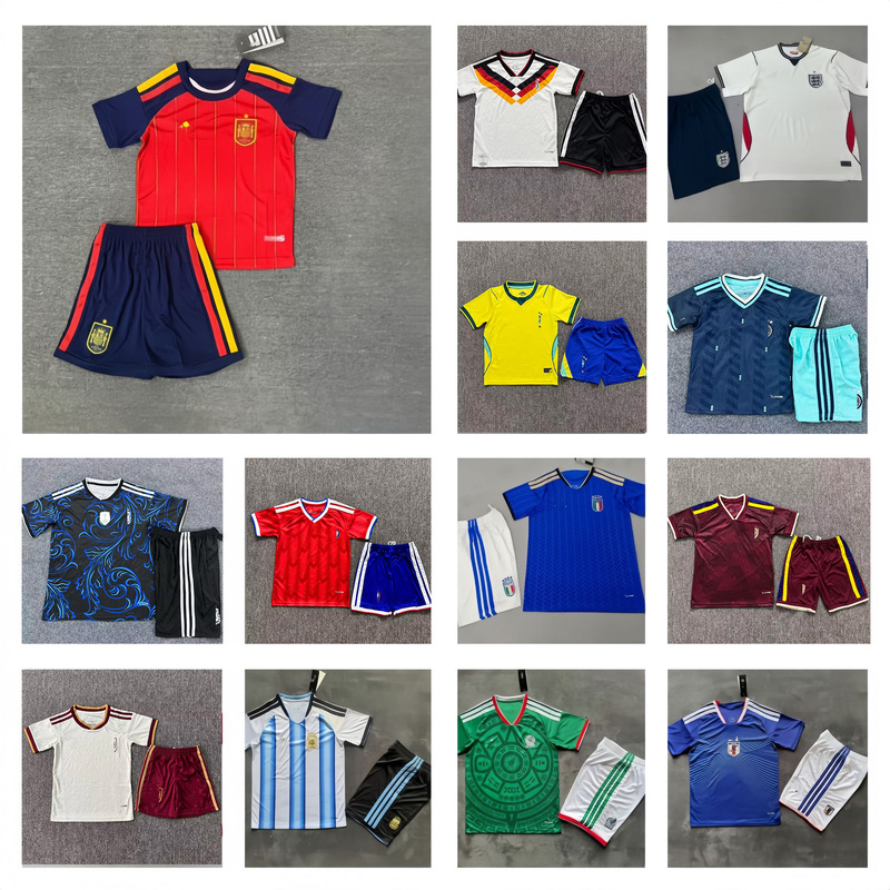 2026Worldcup New Football Kit Team Argentina Mexico Spain Childrenjers