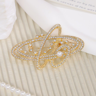 Saturn brooch jewelry wholesale girl rhinestone retro corsage pin sweater accessories silk scarf buckle eight-pointed star brooch