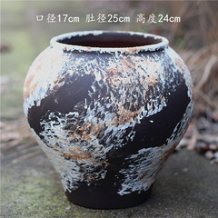 景徳鎮新中国式花瓶陶磁器種植木鉢レトロ陶缶乾花客間生け花現代シンプルな置物盆