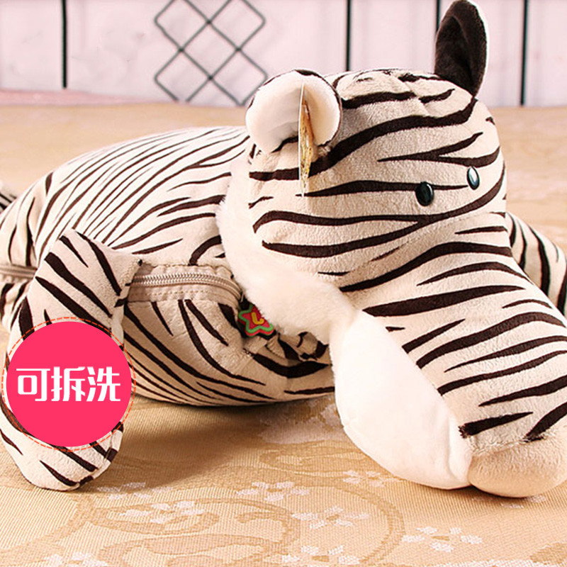 Almohada de Peluche con Diseño de Animal de Dibujos Animados, Manta Multifuncional Dos en Uno para Aire Acondicionado, Oficina, Siesta, Auto