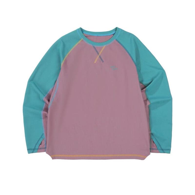 25 New Autum Products for Couples, Outdoor Quick-Drying Long-Sleeved T-Shirts, Breathable Personalized Patchwork Tops, Sports Tops 2671