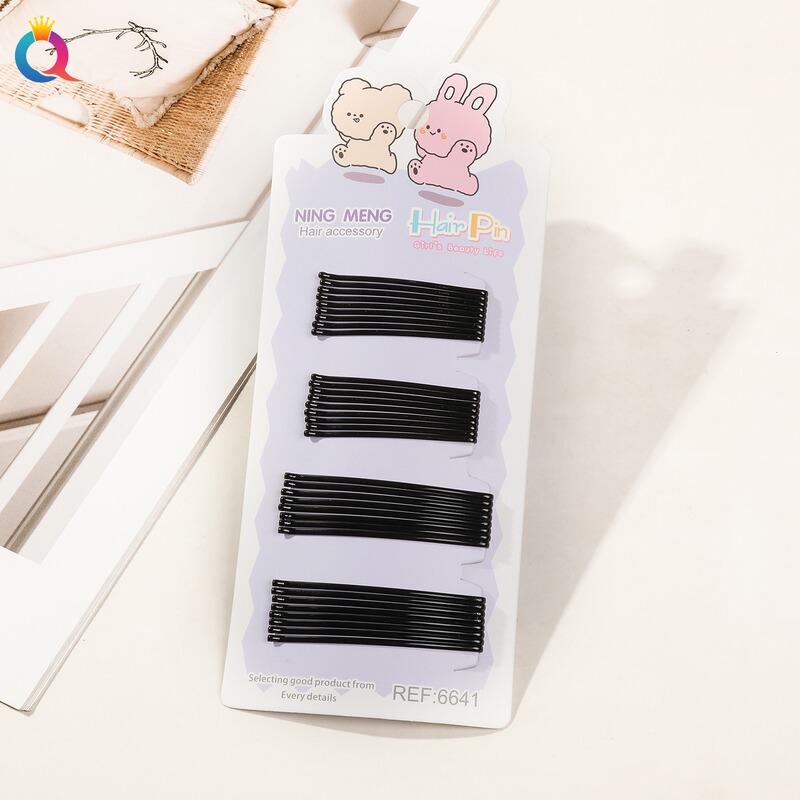 新しいベーシックヘアピンクリップ、ワンラインクリップ、黒髪の小さなクリップ、髪を固定するヘッドギア、女性用スチールクリップ、U字型クリップ|undefined