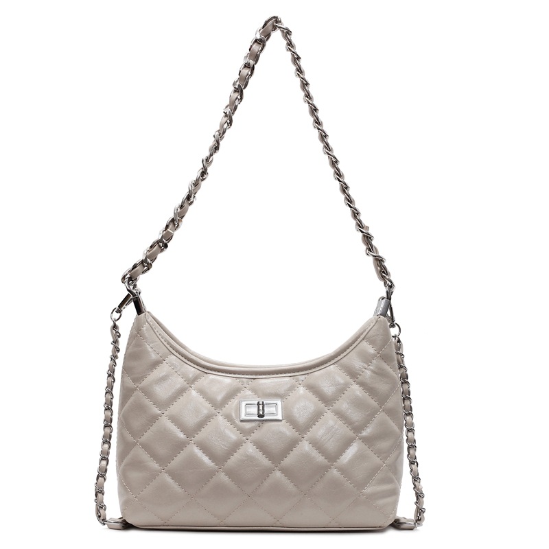 Bolso de axila de cadena de diamantes popular de este año para mujer 2025 nuevo bolso de hombro de estilo pequeño y fragante bolso de mensajero de estilo occidental de todo fósforo