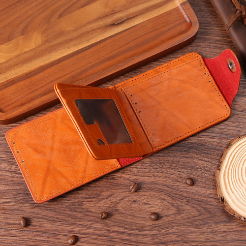 Men's Wallet with US Dollar Pattern Ultra-Light PU Bag Multifunctional Retro Multi-Card Slot