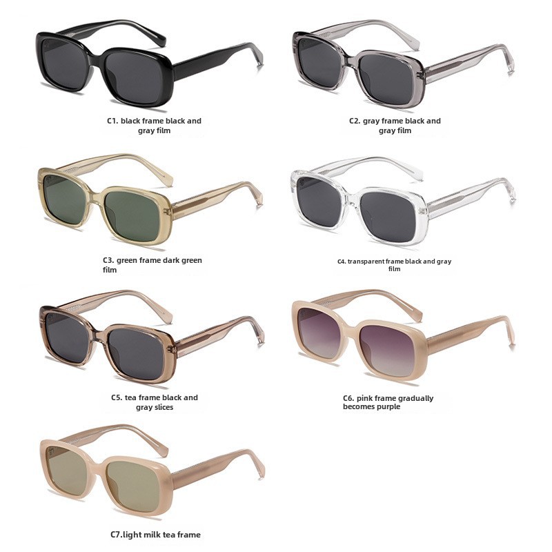 TR712 Rose's Story Yifei Polarized Sunglasses Women's Fashion Korean Cat's Eye Sunglasses_voghion.com