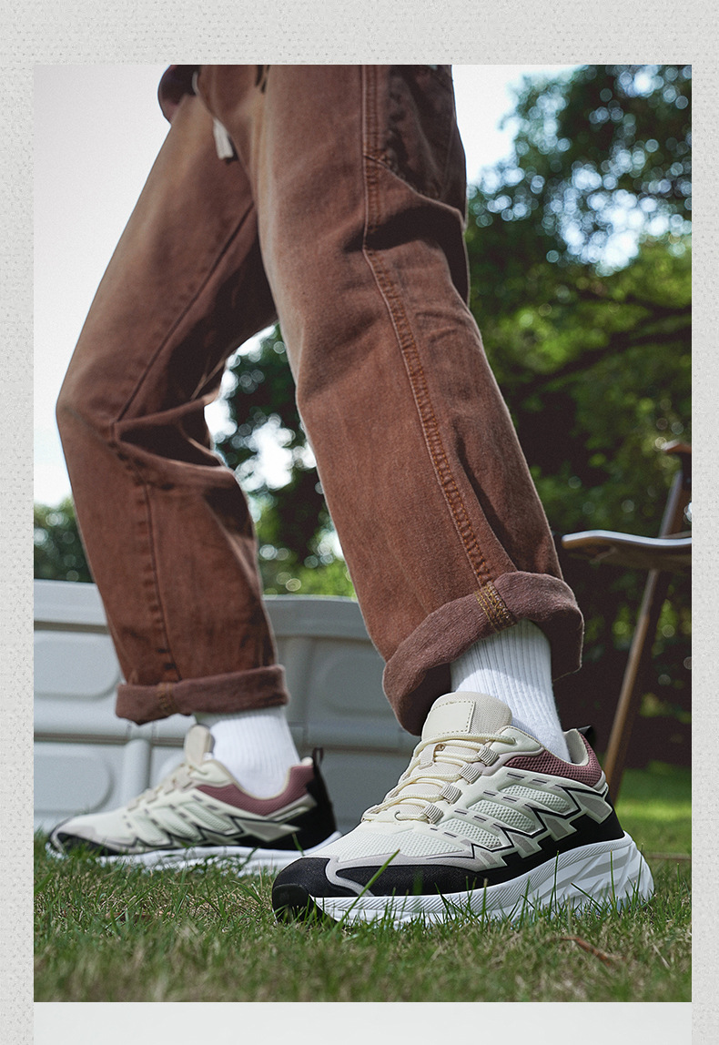 Autumn and winter casual sports shoes men's platform shoes trendy dad shoes breathable rebound running shoes men's shoes_voghion.com