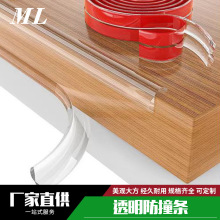 儿童透明防撞条PVC 护边角防磕碰软包门窗柜保护条防夹手门挡儿童