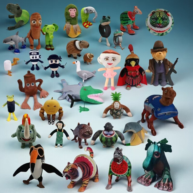 Cross-border new product tung tung tung sahur shark shanhaijing spoof plush toy doll doll Cross-border new product tung tung tung sahur shark shanhaijing spoof plush toy doll doll