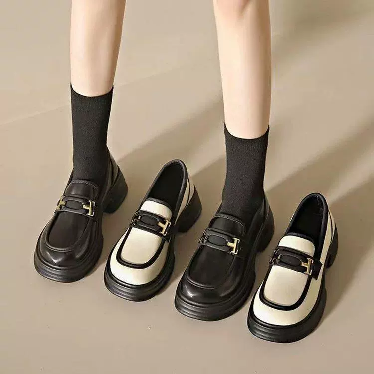 Loafers platform, footwear, shoes English style for leather shoes, french style, British style, soft sole
