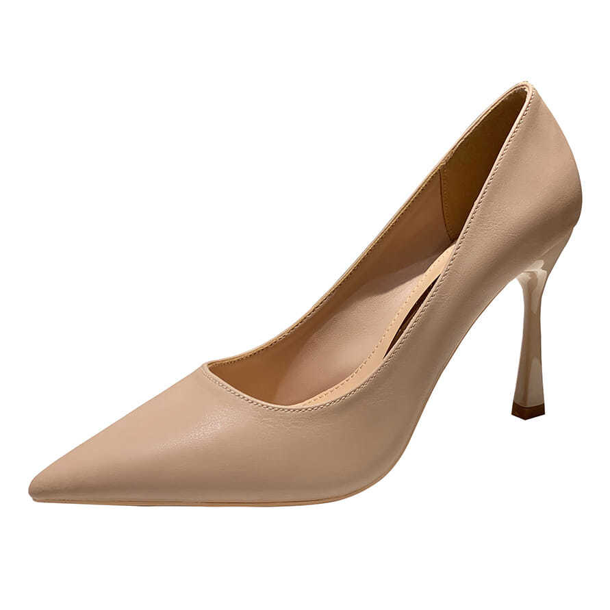 High heels made of soft leather