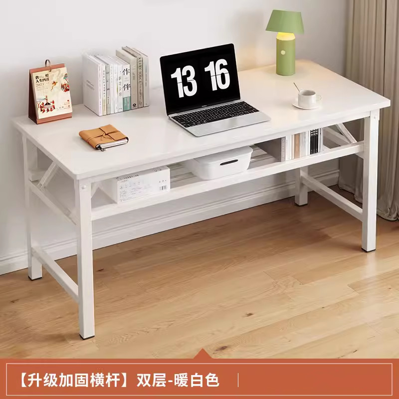 Portable Simple Folding Table Rectangular Table High-Looking Modern Simple Metal Long Table Home Office Writing Desk