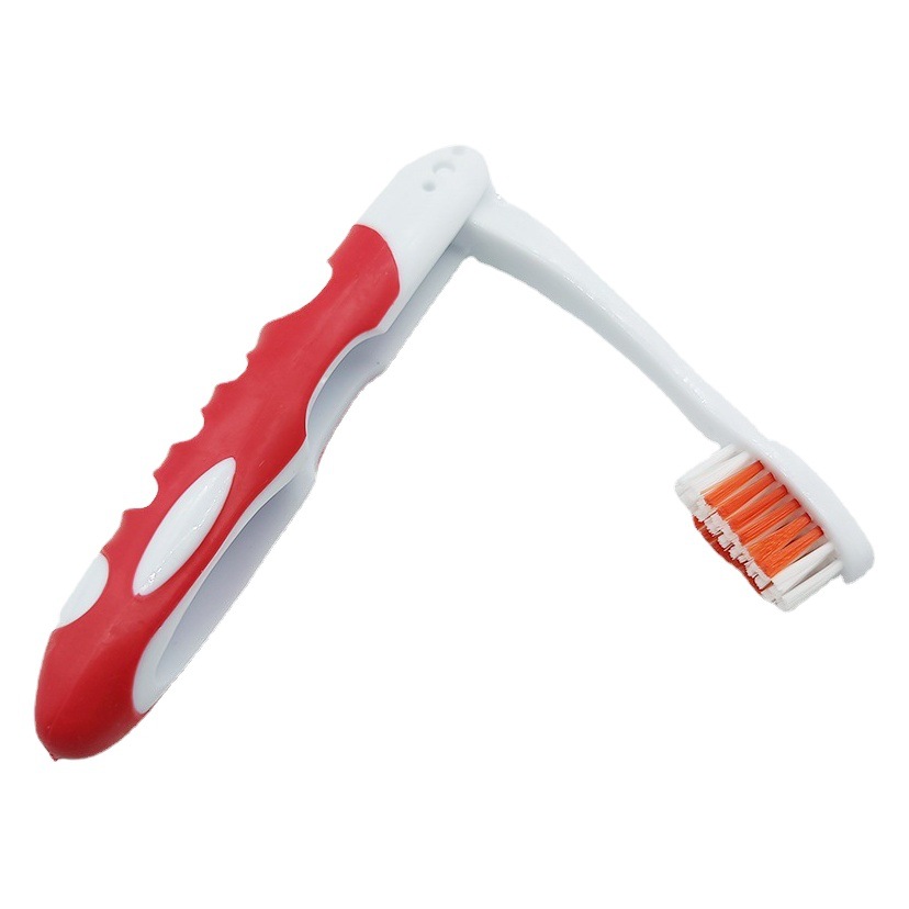 Cepillo de dientes de almacenamiento plegable de goma suave de inyección puntual viaje viaje de negocios casa de familia pareja cepillo de dientes cepillo de dientes de regalo de comercio exterior portátil