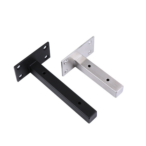 Stainless steel one-word bracket wall bracket right-angle fixed storage rack support shelf support load-bearing angle iron tripod