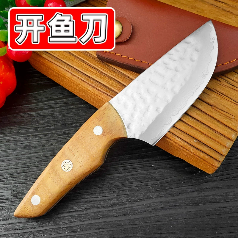 Дамасский резательный нож для мяса, кухонный нож, разделка мяса, нож для рыбы, походная кухня, барбекю, многофункциональный нож