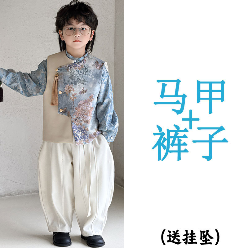 Комплект, жилет, штаны, подвеска