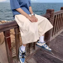 2025新款夏季短裤男新款阔腿七分裤潮男宽松潮流休闲百搭休闲裤子