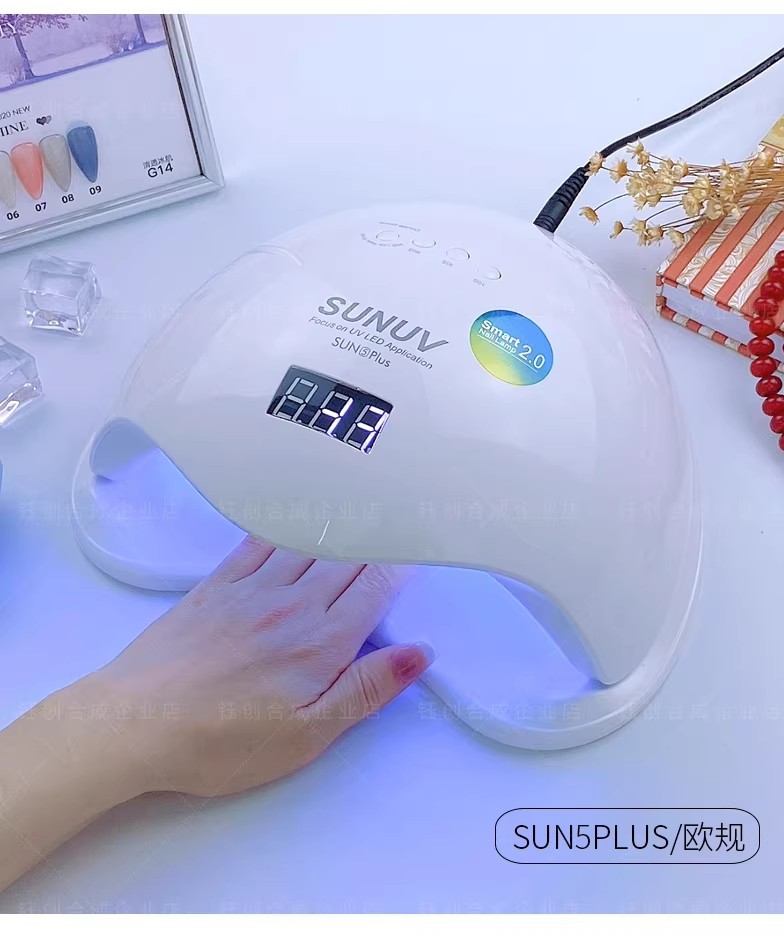 钰创合成sun5plus美甲灯SUNUV无痛光疗机开店烤灯指甲油胶烘干机