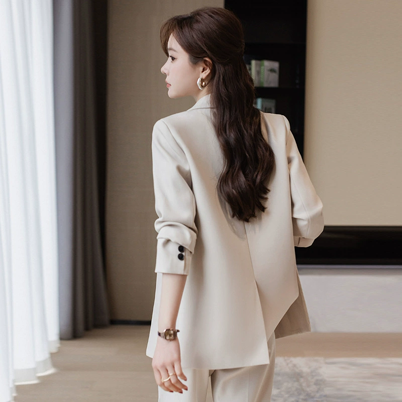 Classic suit jacket, thin set, high-end, city style, bright catchy style