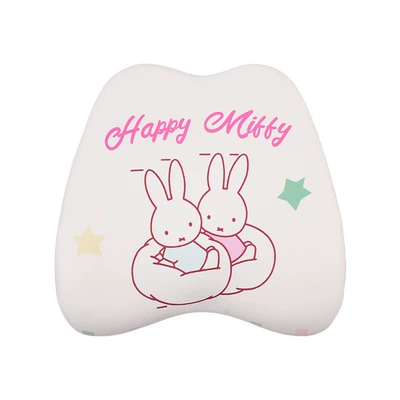 Car Seat Cushion Four-Season Universal | Seat cushion, seat cover - memory-foam-miffy-waist-fence-powder