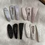 侧边纹理波点气质发夹
