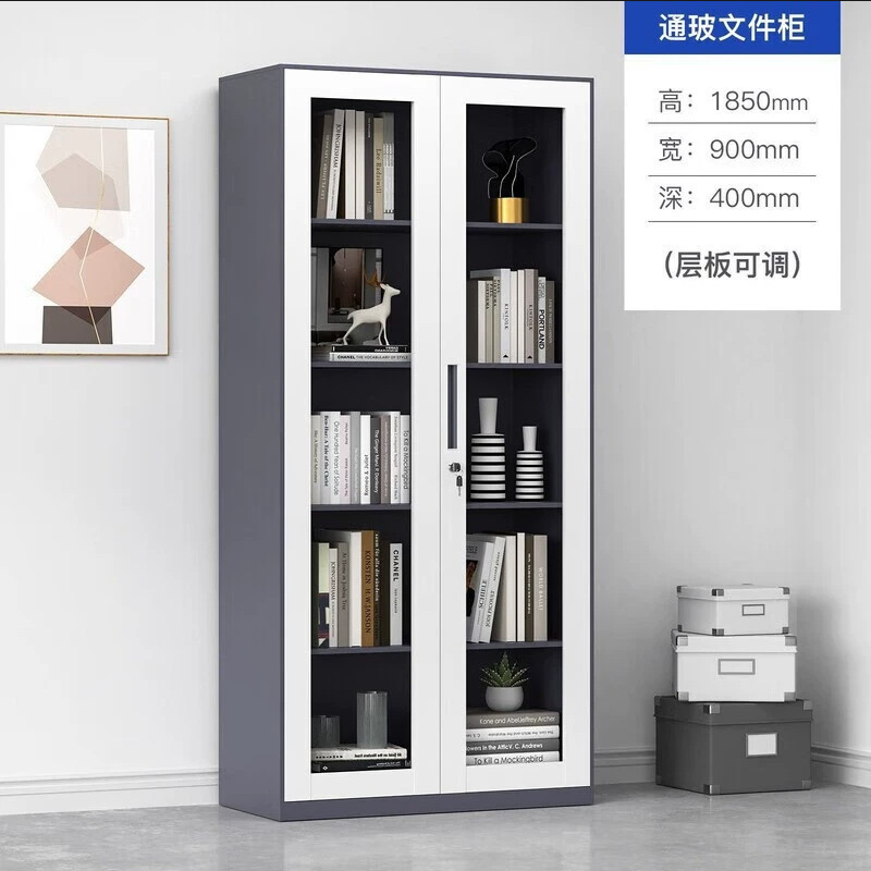 办公室文件柜铁皮柜资料凭证柜拆装带锁钢制储物柜矮柜收纳柜子|undefined