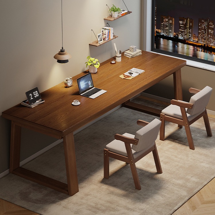 Escritorio de madera maciza escritorio de computadora doméstica escritorio moderno simple escritorio de caligrafía dormitorio escritorio de oficina escritorio de estudio doble