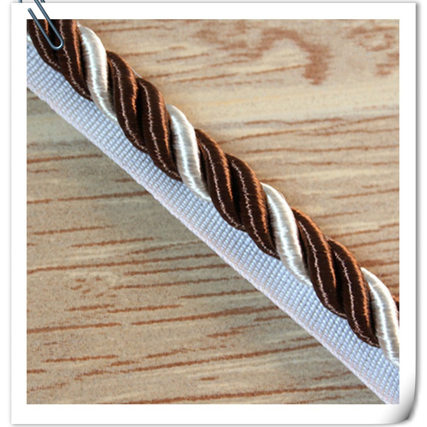 益中厂家直销0.8厘米宽涤纶三股滚绳子可以来样品做量大优惠