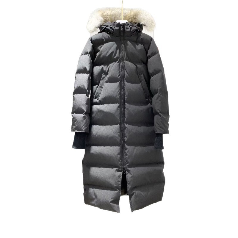 Canada Goose Down Jacket 22 Model, Same Style as Canada, Wolf Fur Parka, Thickened, Women's Extra Long, Windproof and Waterproof