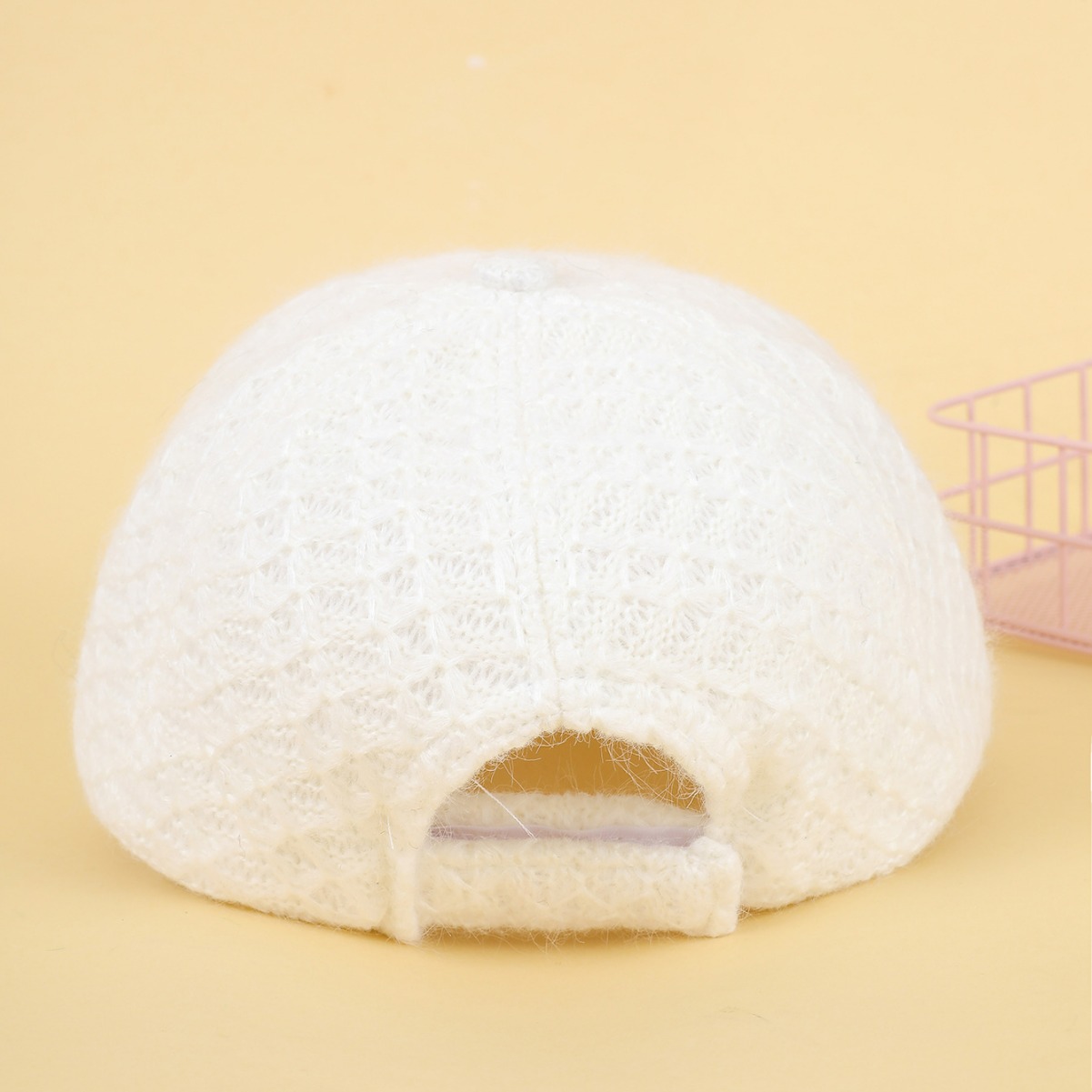 Nuevo Otoño e Invierno gorra de béisbol a cuadros gruesos moda casual todo partido gorra de pico hombres y mujeres usan sombrero de béisbol de lana
