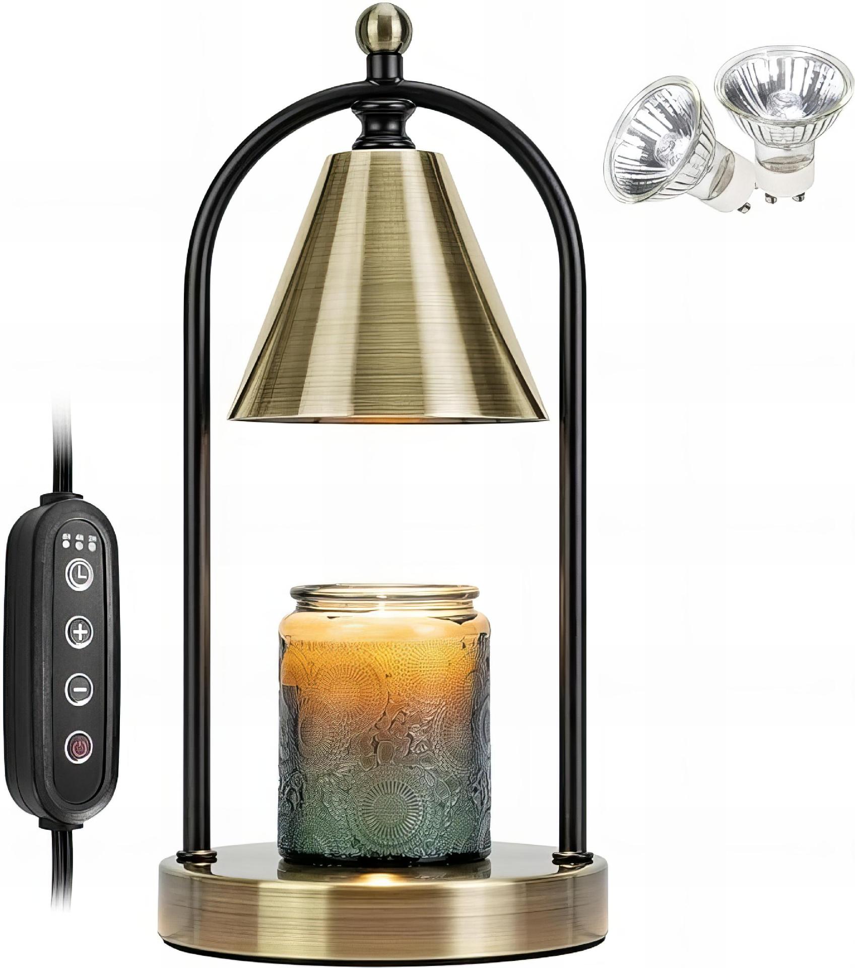 청동 테이퍼 블랙 더블로드 금속 용융 왁스 램프