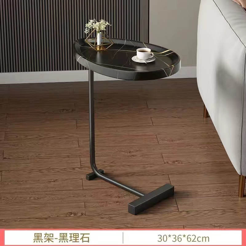Mesa de té simple, mesa de lado, sala de estar nórdica, esquina de balcón doméstico, mesa de almacenamiento, mesa de almacenamiento al lado de la cama.