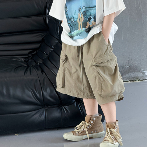 2025 summer new cuhk casual new loose pants mountain wide leg tooling slimming a generation of hair