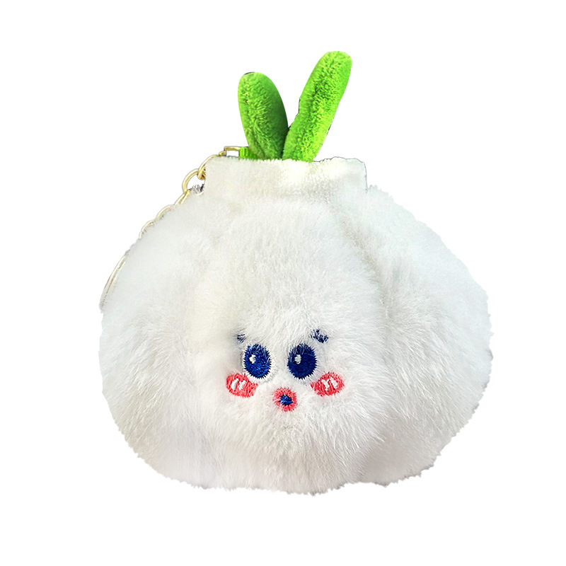 Nuevas series de verduras y frutas colgantes de peluche mini banana zanahoria muñeca tela llavero al por mayor