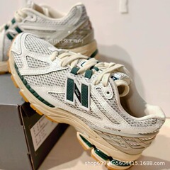 莆田純原NB1906R白緑液体銀全智賢同モデル男女レジャースポーツランニング通気性おじさん