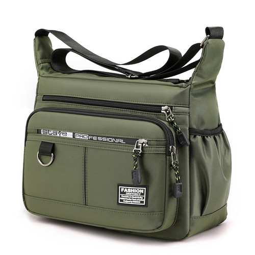 Large Capacity Men's Crossbody Bag, New Design, Durable and Waterproof, Multiple Pockets, Business Travel Bag for Men, Outdoor Commuting Unisex Shoulder Bag