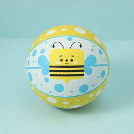 晨光少儿橡胶篮球3号儿童入门级系列AST09321彩色卡通三号胶球