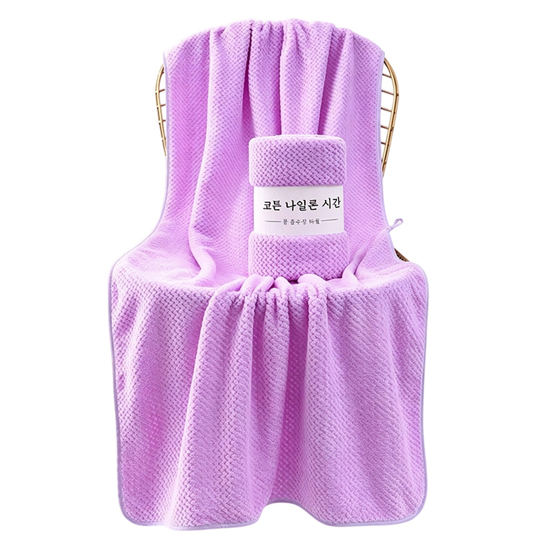 Wholesale transfronterizo piña toalla de baño gran coral veludo espesar toalla de regalo toalla de baño pareja toalla de baño de secado rápido absorción