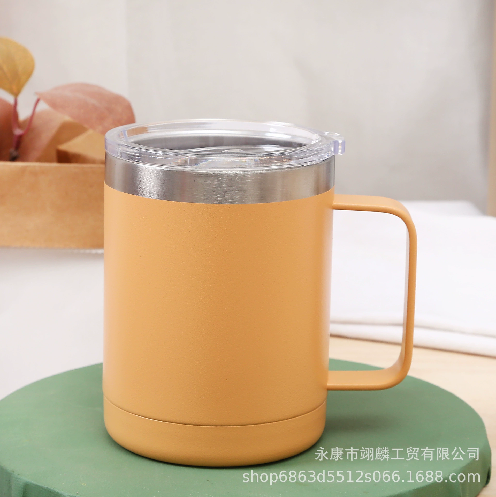 Производитель источник иностранной торговли 304 ручка 10oz чашка марк cross-border нержавеющая сталь ледяная колба пивная чашка кофейная чашка