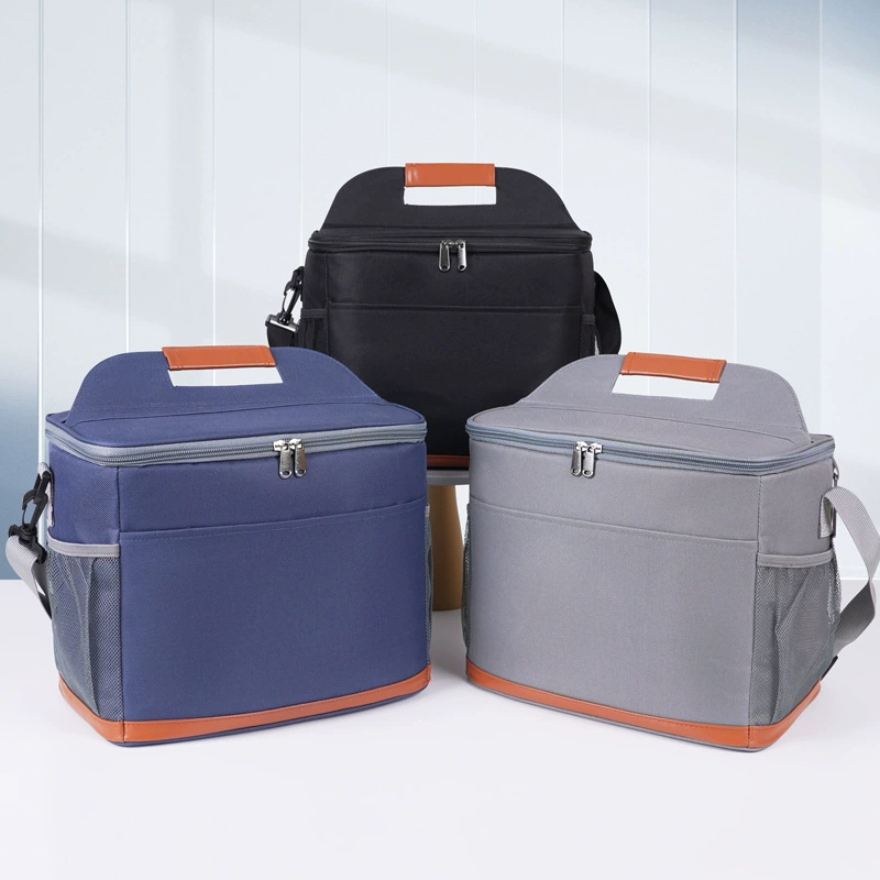 Travel picnic bag, square shoulder bag, capacious thermos, thermal bag, (Cross-border trading), oxford cloth, increased thickness